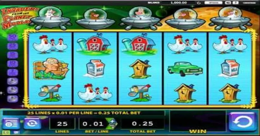 Invaders from the Planet Moolah slot gameplay