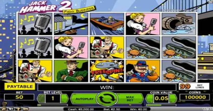 Jack Hammer 2: Fishy Business slot gameplay