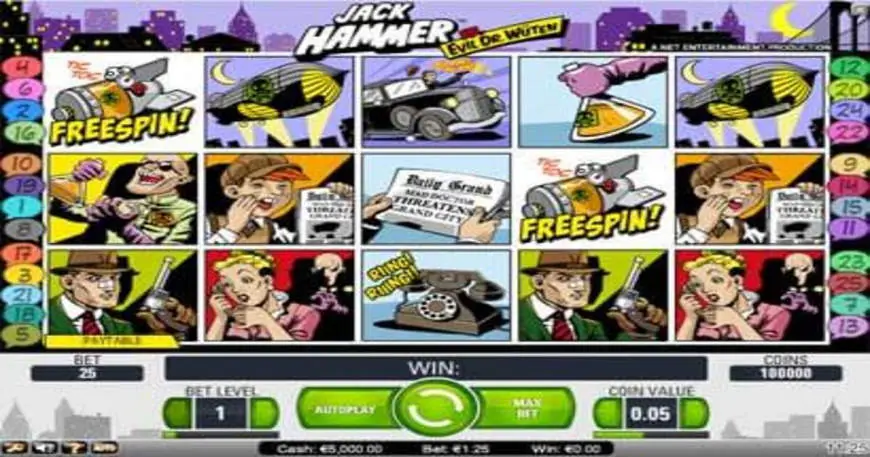Jack Hammer slot gameplay