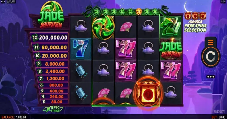 Jade Shuriken slot gameplay