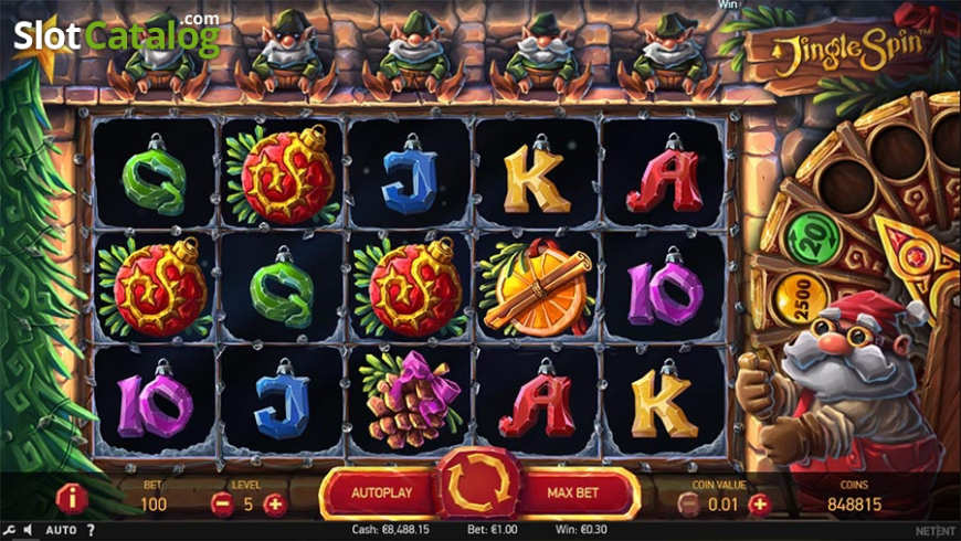 Jingle Spin slot gameplay
