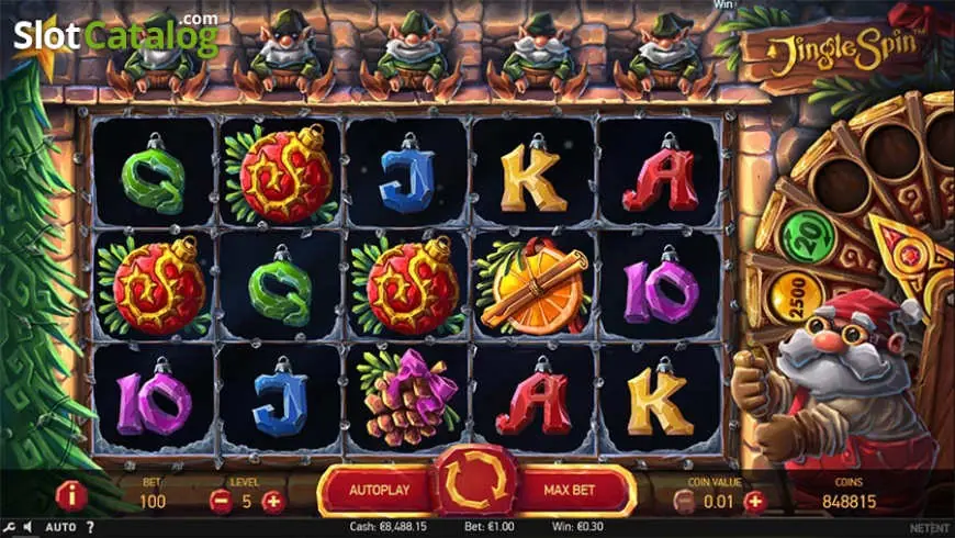 Jingle Spin slot gameplay