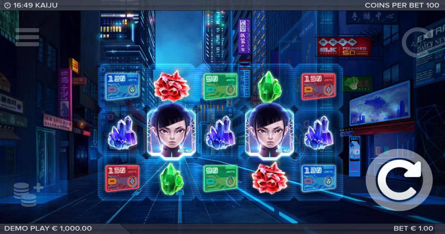 Kaiju slot gameplay