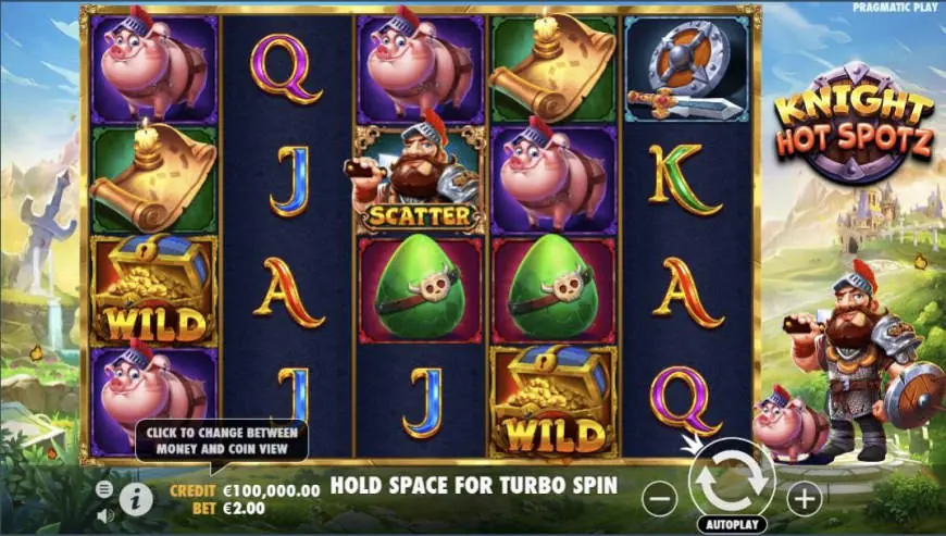 Knight Hot Spotz slot gameplay