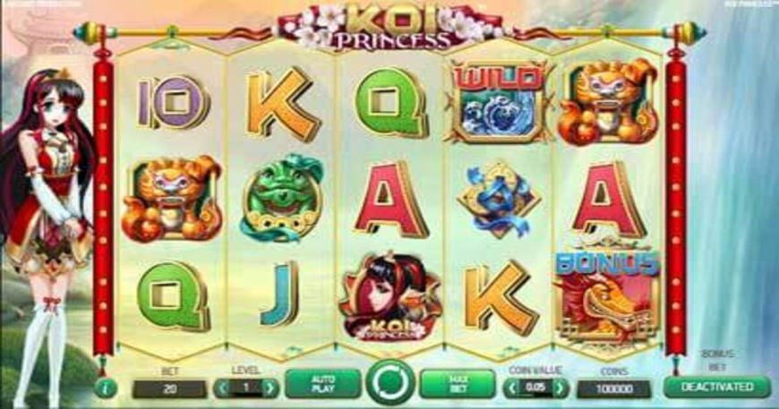 Koi Princess slot gameplay