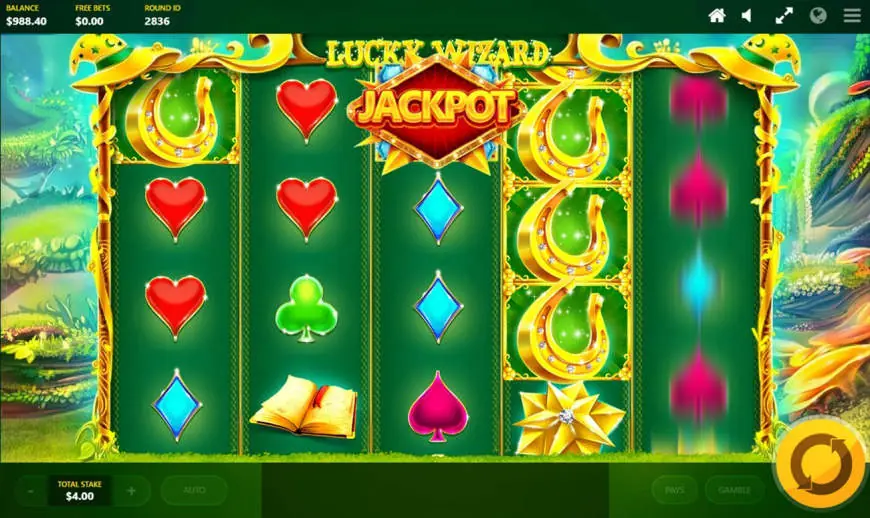 Lucky Wizard slot gameplay