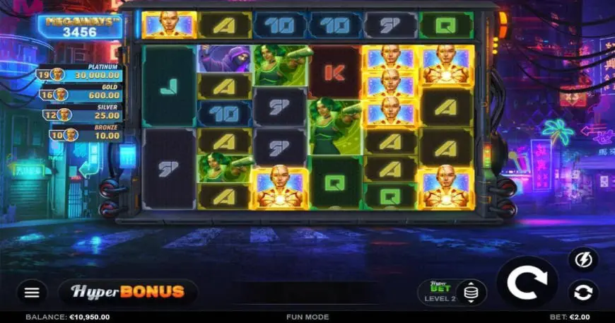 Machina Reloaded Megaways slot gameplay