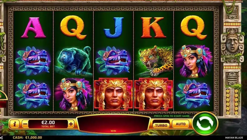 Mayan Blaze slot gameplay