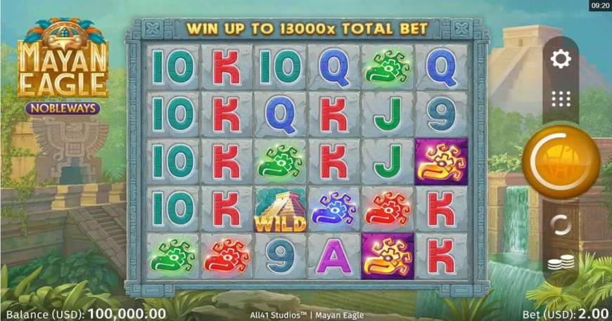 Mayan Eagle slot gameplay