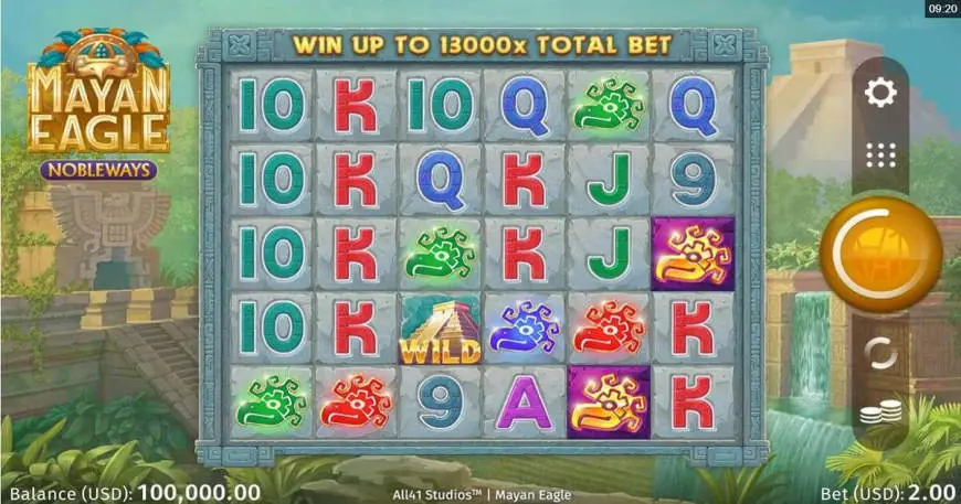 Mayan Eagle slot gameplay