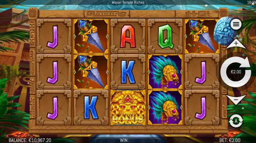 Mayan Temple Riches slot gameplay