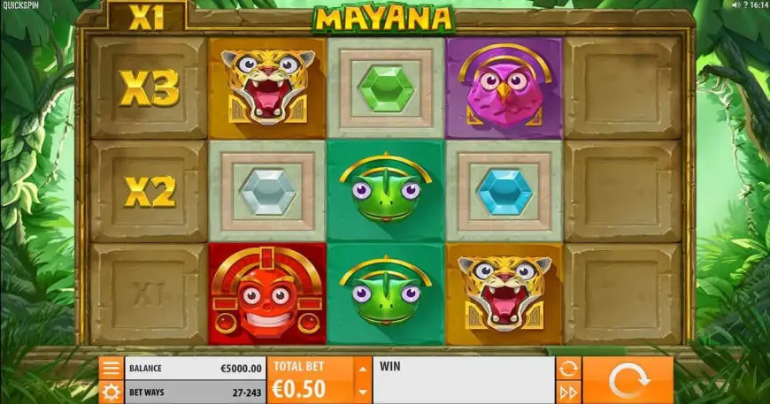 Mayana slot gameplay