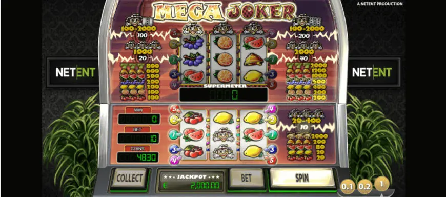 Mega Joker slot gameplay