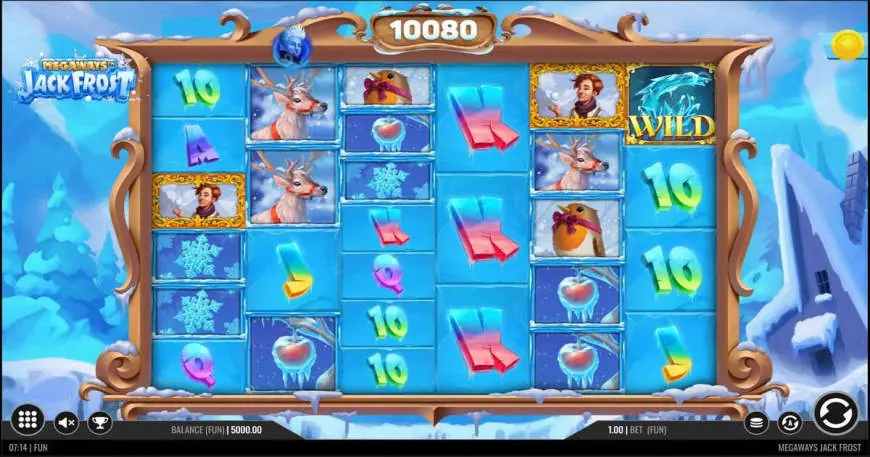 Megaways Jack Frost slot gameplay