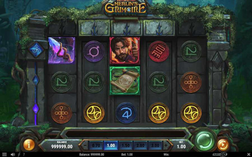 Merlin's Grimoire slot gameplay