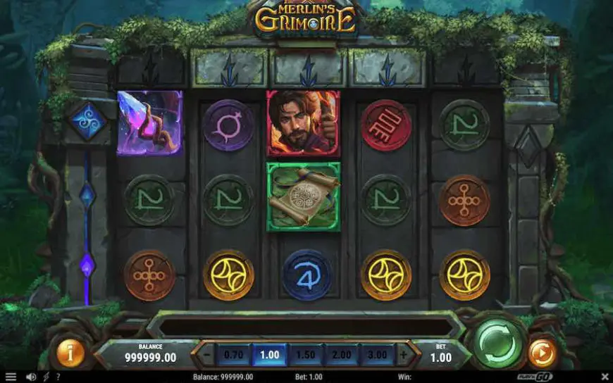 Merlin's Grimoire slot gameplay