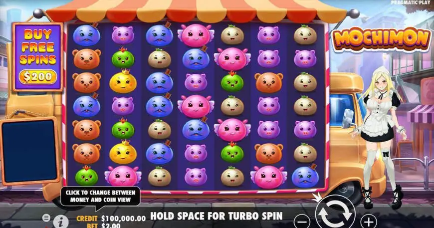 Mochimon slot gameplay