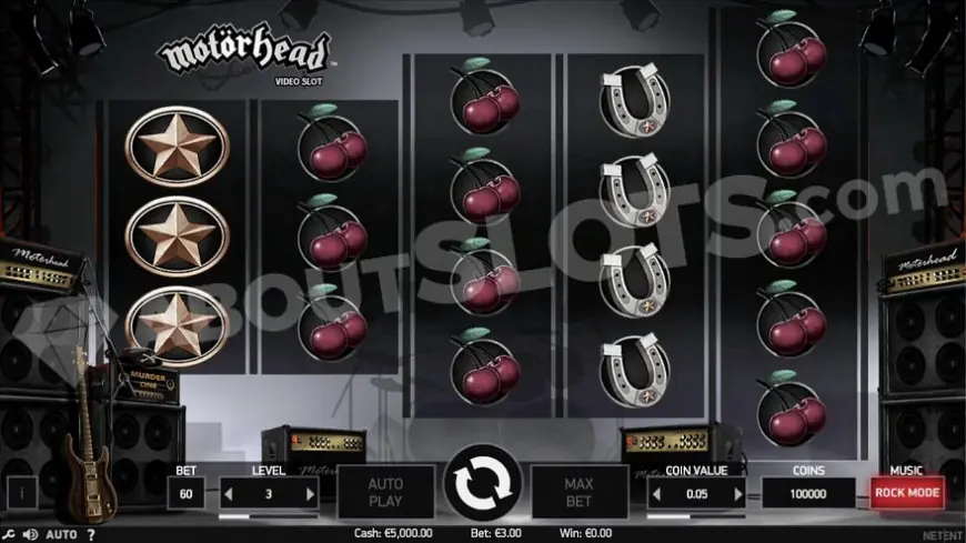 Motörhead Video Slot slot gameplay