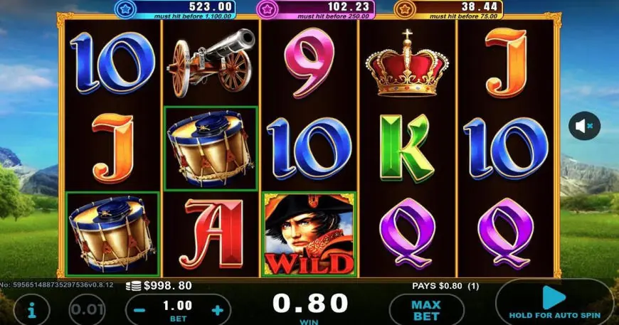 Napoleon: Rise of an Empire slot gameplay