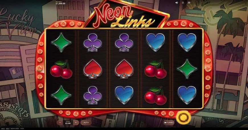 Neon Links slot gameplay