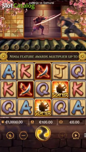 Ninja vs Samurai slot gameplay