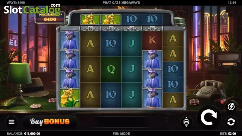 Phat Cats Megaways slot gameplay
