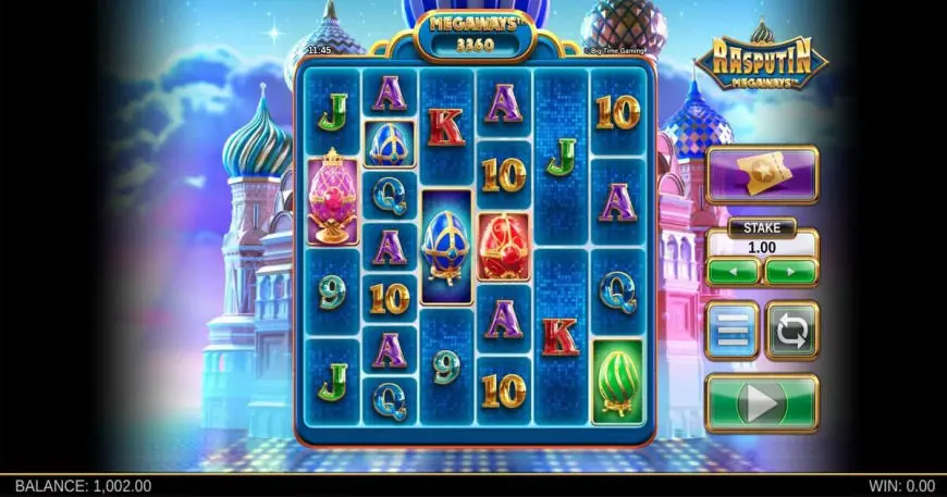 Rasputin Megaways slot gameplay