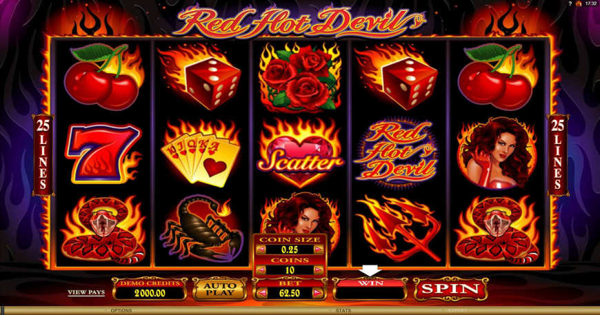 Red Hot Devil slot gameplay