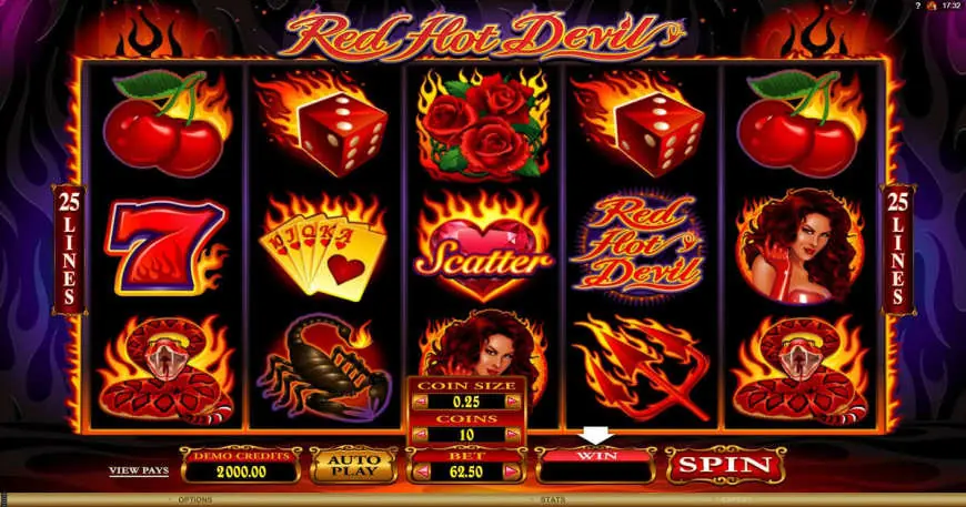 Red Hot Devil slot gameplay
