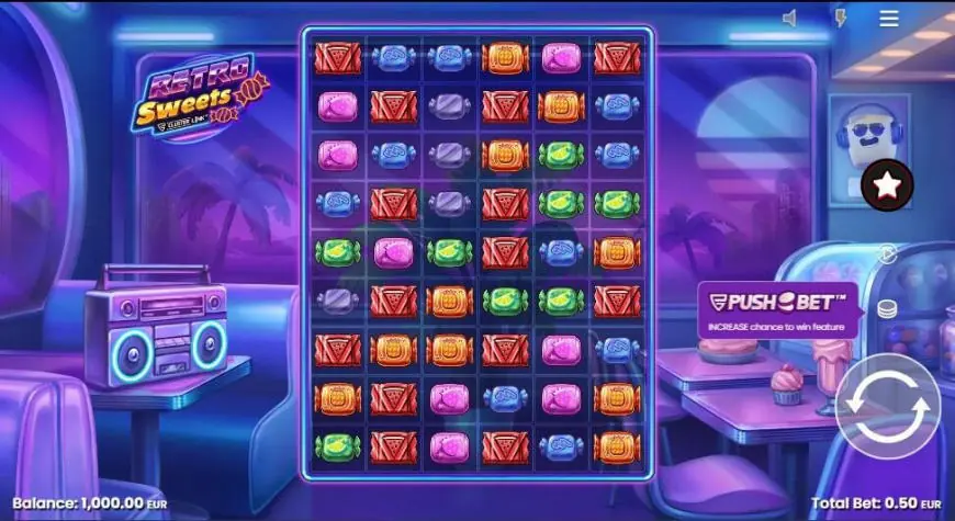 Retro Sweets slot gameplay