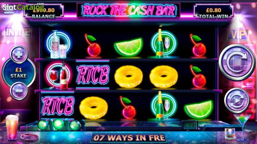 Rock the Cash Bar slot gameplay