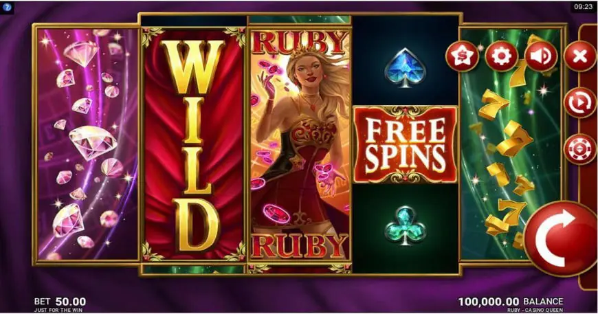 Ruby Casino Queen slot gameplay