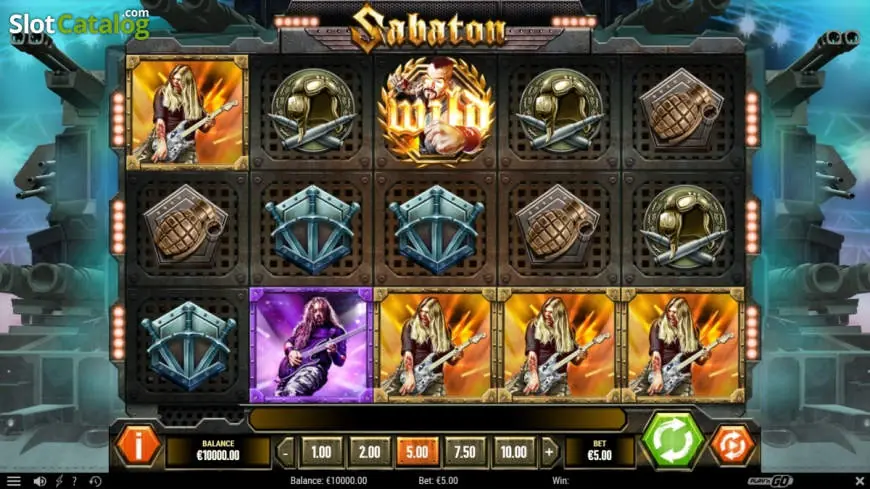Sabaton slot gameplay