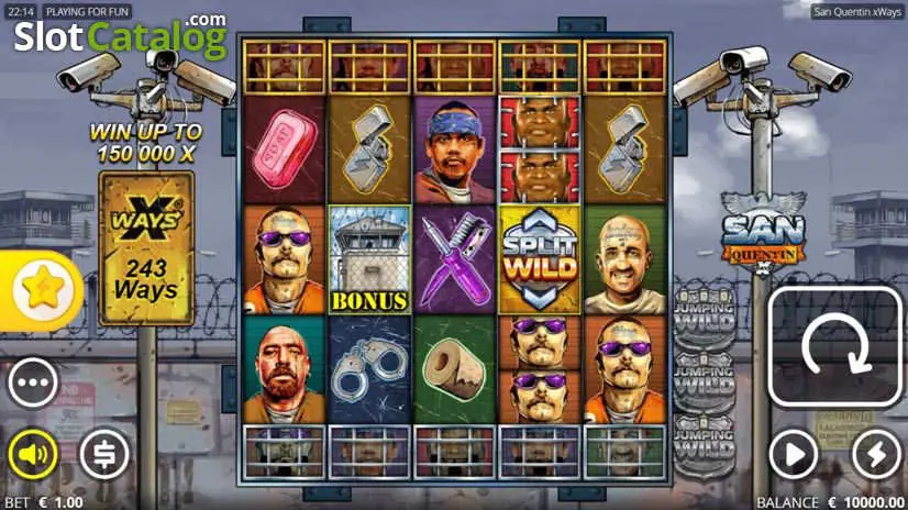 San Quentin xWays slot gameplay