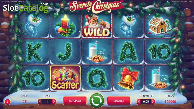 Secrets of Christmas slot gameplay