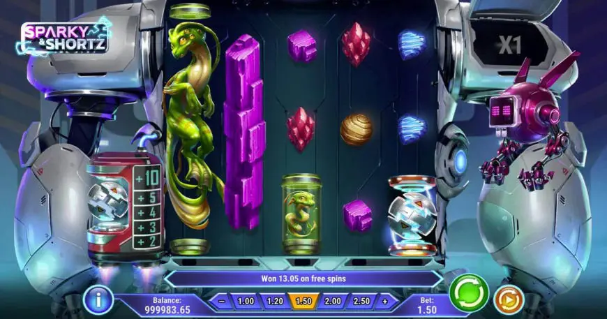 Sparky & Shortz slot gameplay