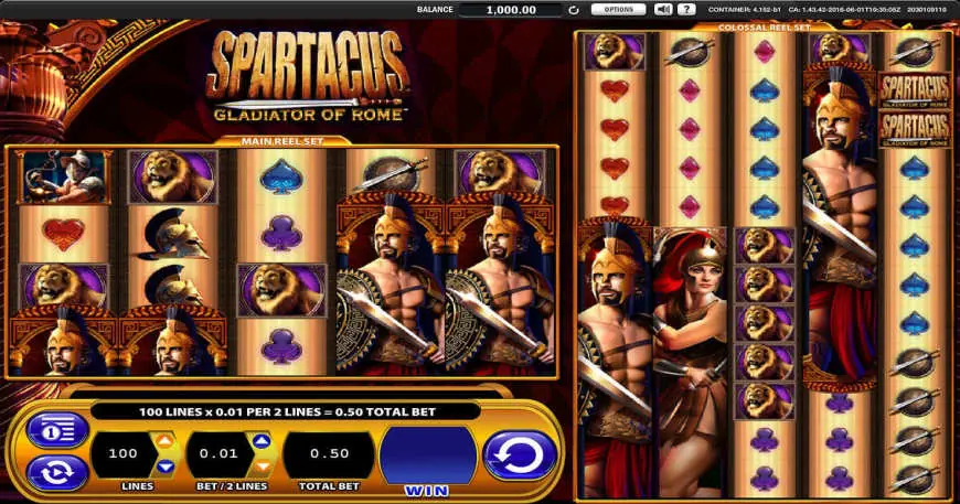 Spartacus Gladiator of Rome slot gameplay