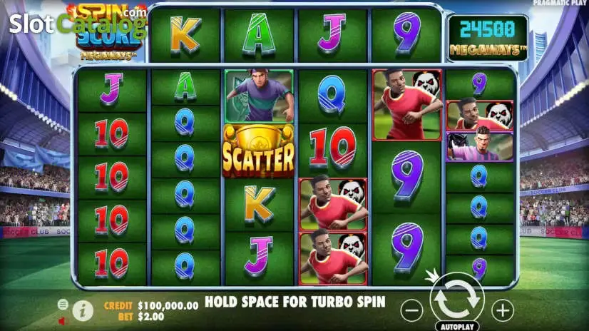 Spin & Score Megaways slot gameplay