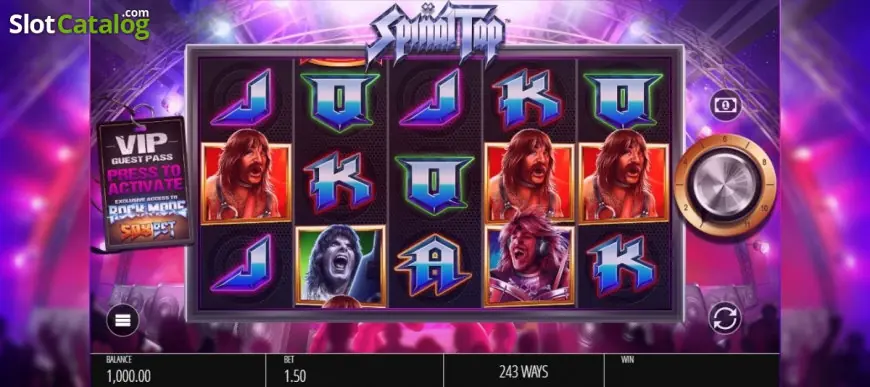 Spinal Tap slot gameplay