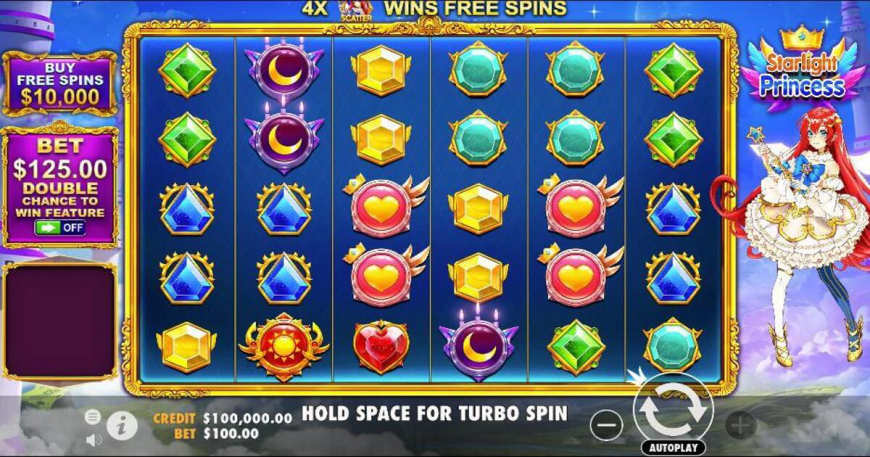 Starlight Princess slot gameplay