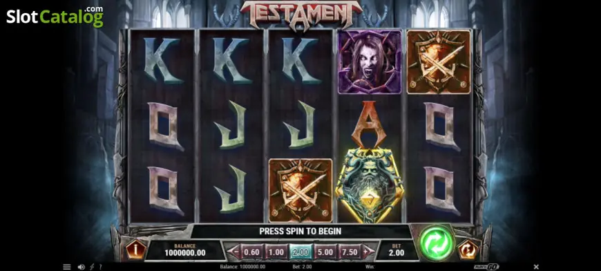 Testament slot gameplay