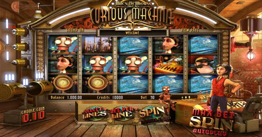 The Curious Machine slot gameplay