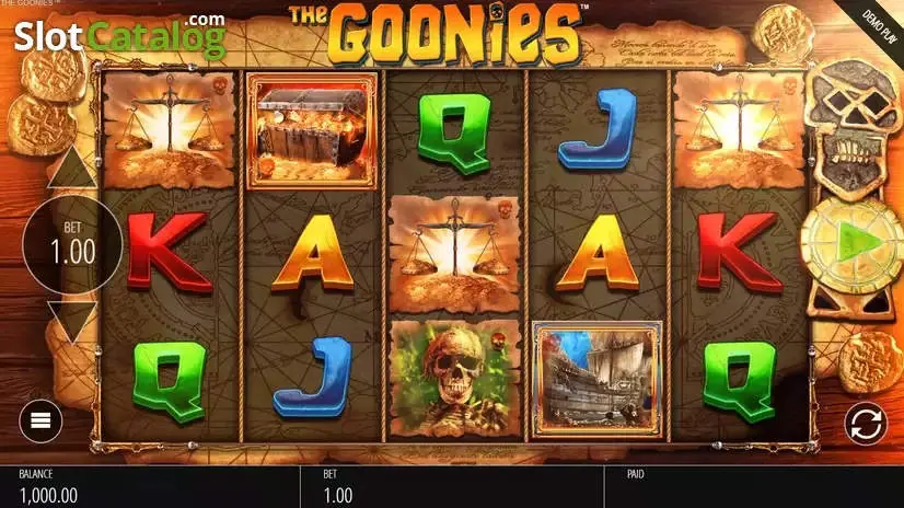 The Goonies slot gameplay