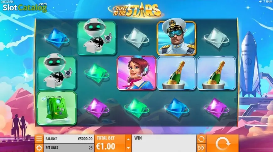 Ticket to the Stars slot gameplay