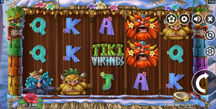 Tiki Vikings slot gameplay