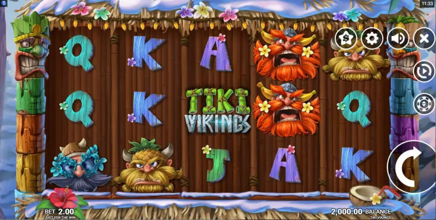 Tiki Vikings slot gameplay