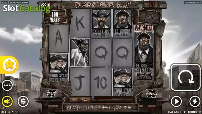 Tombstone R.I.P. slot gameplay