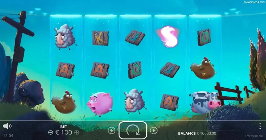 Tractor Beam slot gameplay