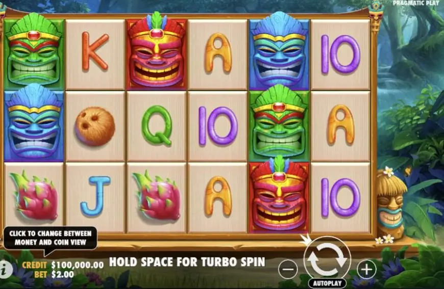 Tropical Tiki slot gameplay