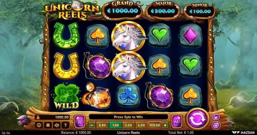 Unicorn Reels slot gameplay